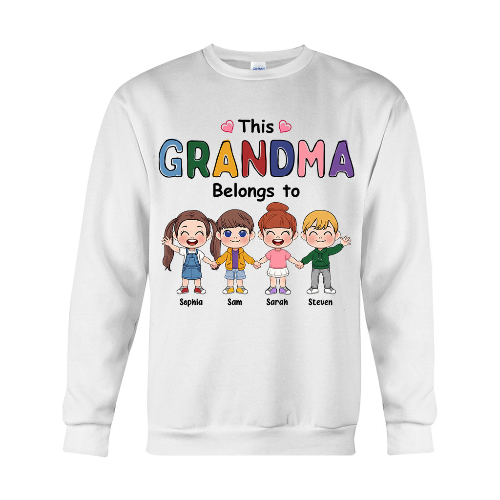 This Grandma Belongs To - Personalized Grandma T-shirt And Hoodie