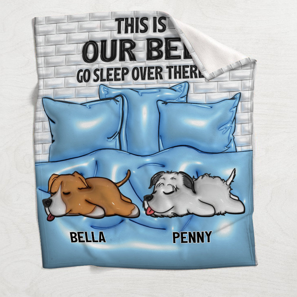 This Is My Bed - Personalized Dog Blanket