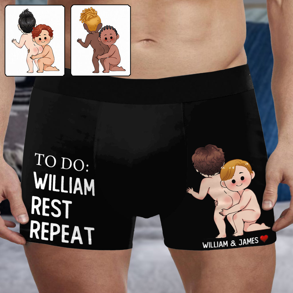 To Do List - Personalized LGBT Support Men’s Boxer Briefs
