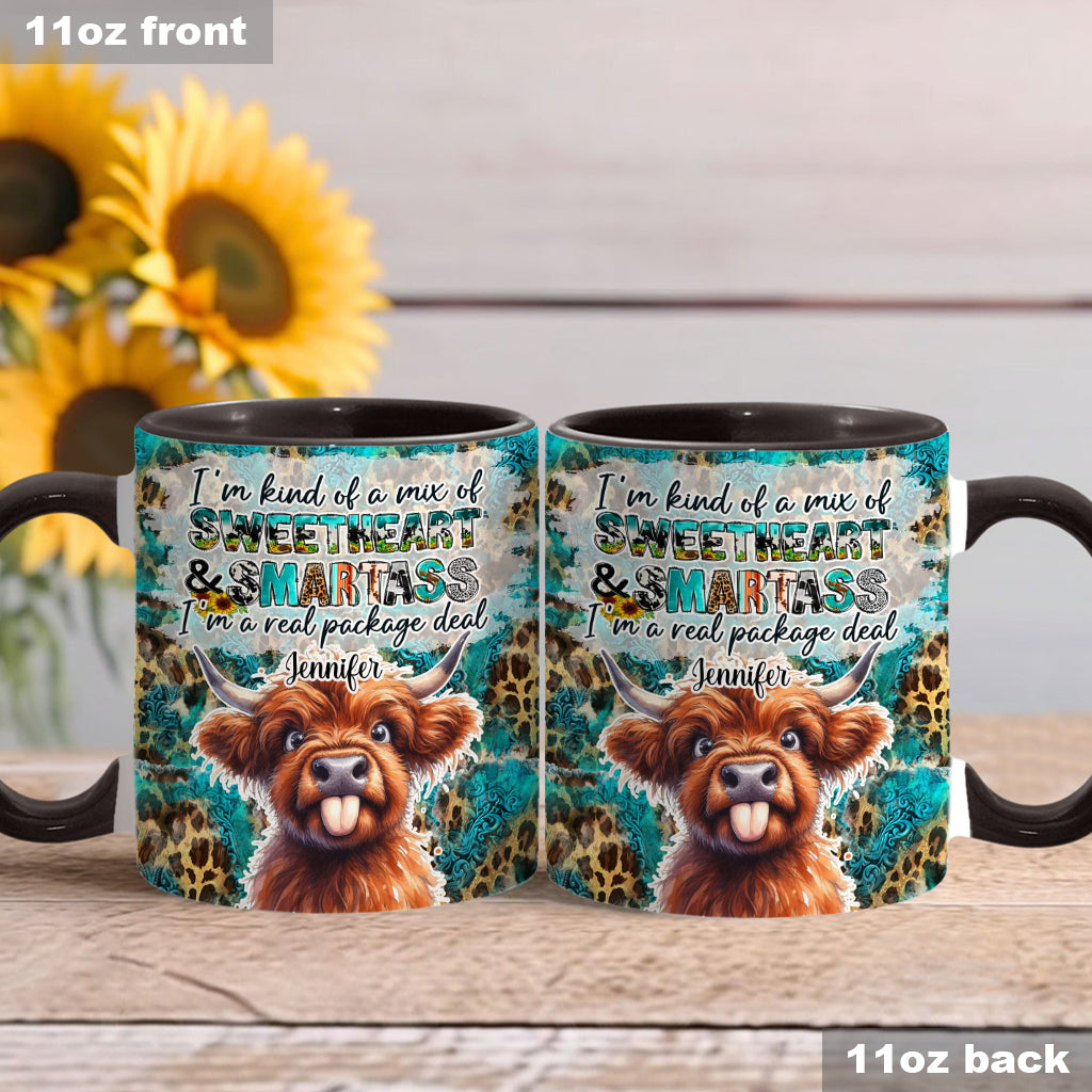 Sassy Highland Cow - Personalized Accent Mug