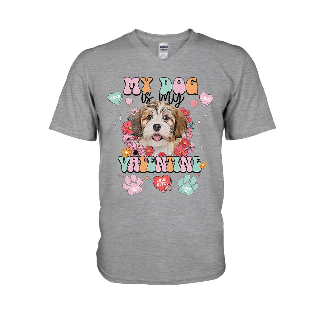 My Dog Is My Valentine - Personalized Dog T-shirt And Hoodie