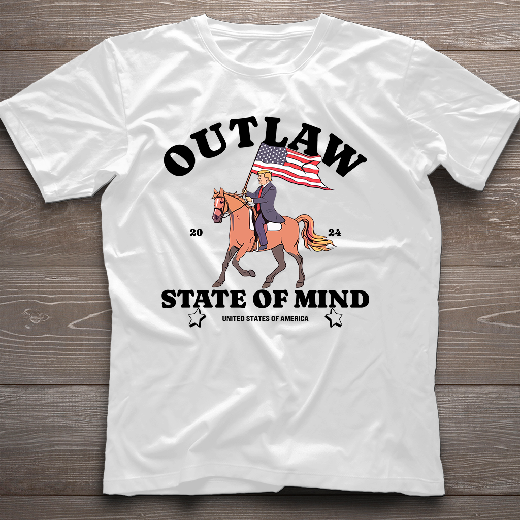 Outlaw State of Mind Western Donald Daddy Shirt, Trump 2024 Shirt, Maga 2024 Shirt, Trump Support Gifts