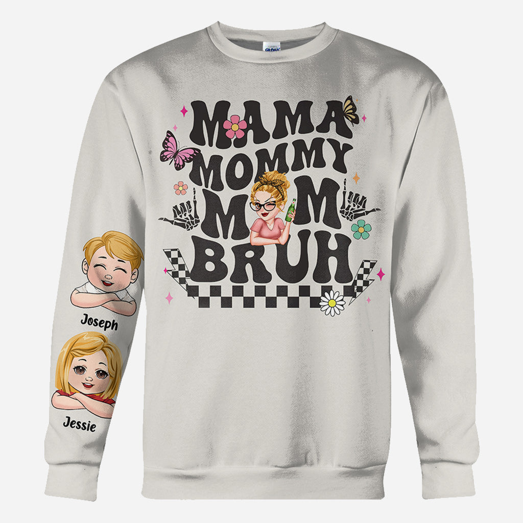 Mama Mommy Mom Bruh - Personalized Mother All Over Shirt