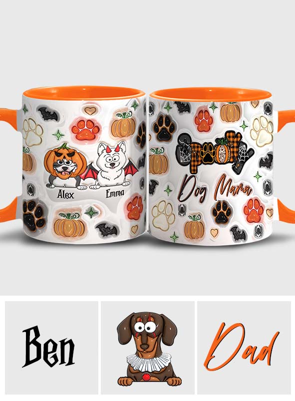 Spooky Dog Mama - Personalized Dog Accent Mug