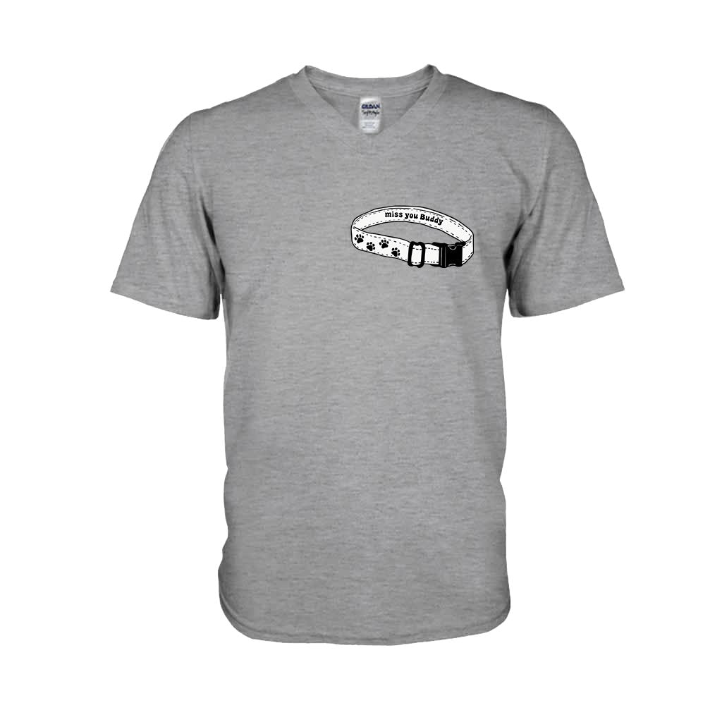 Miss You Collar - Personalized Dog T-shirt And Hoodie