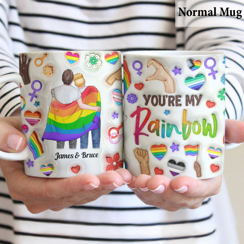 You Are My Rainbow - Personalized LGBT Support Mug