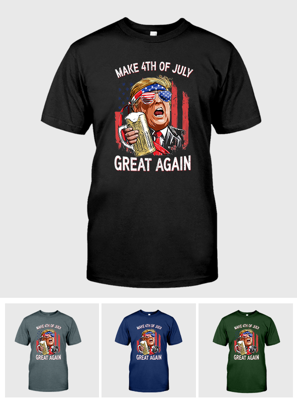 Make 4th of July America Great Again Tshirt Hoodie