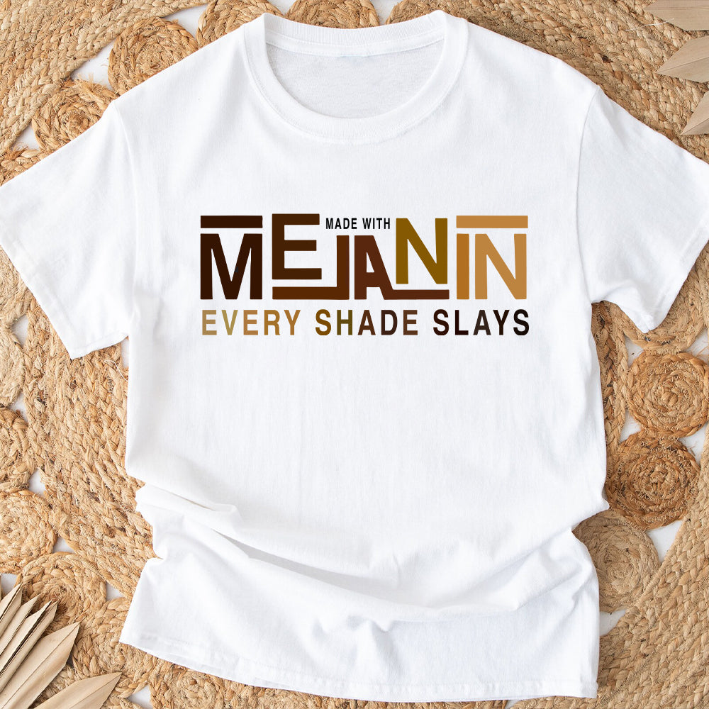 Made With Melanin - African American T-shirt And Hoodie