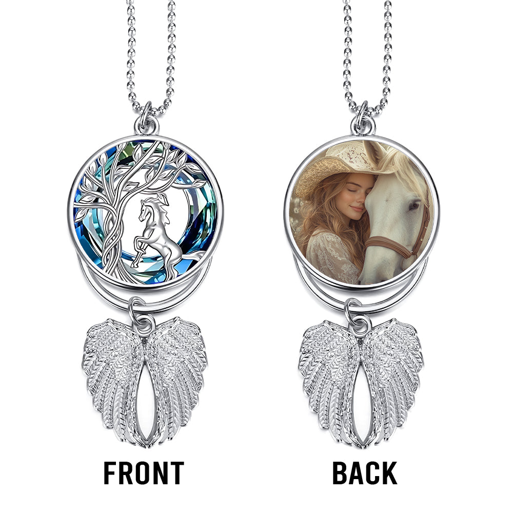 Forever Loved - Personalized Horse Wings Ornament