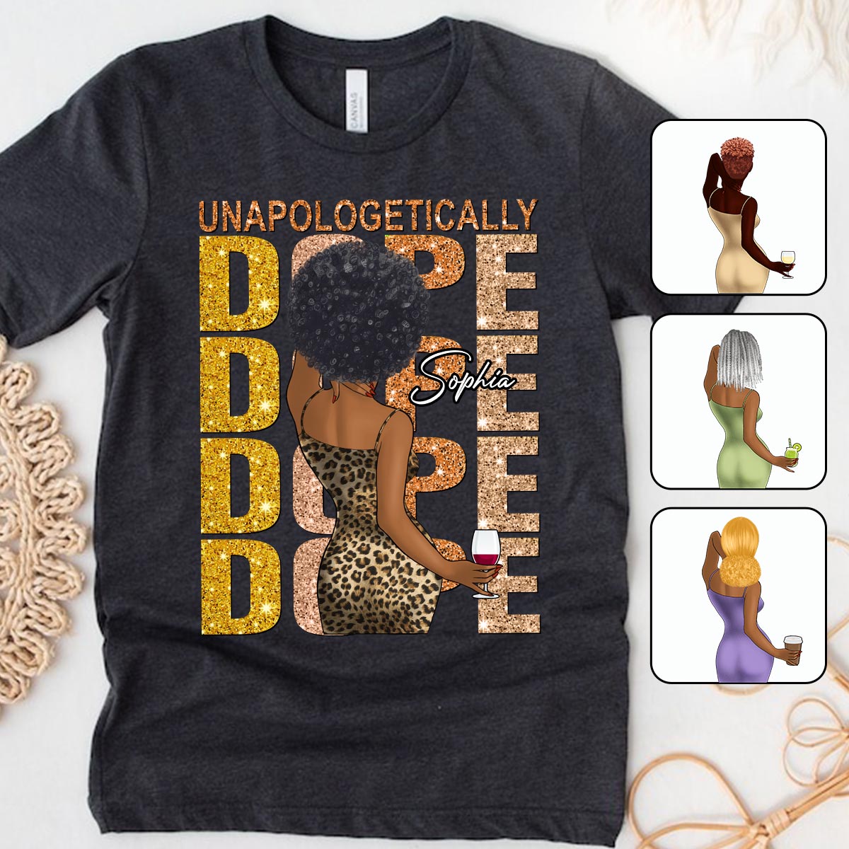 Unapologetically Dope - Personalized African American T-shirt And Hoodie