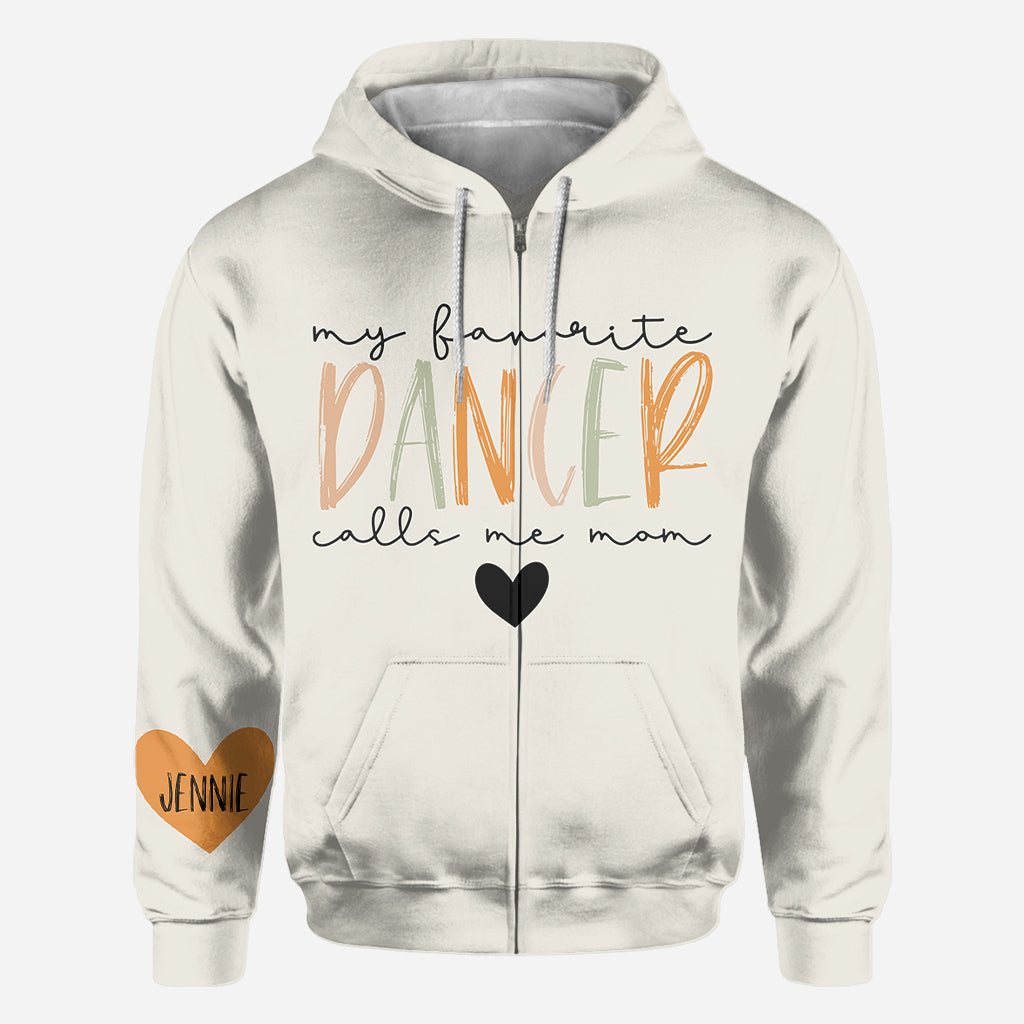 My Favorite Dancer Calls Me Mom With Any Name - Personalized Ballet All Over Shirt