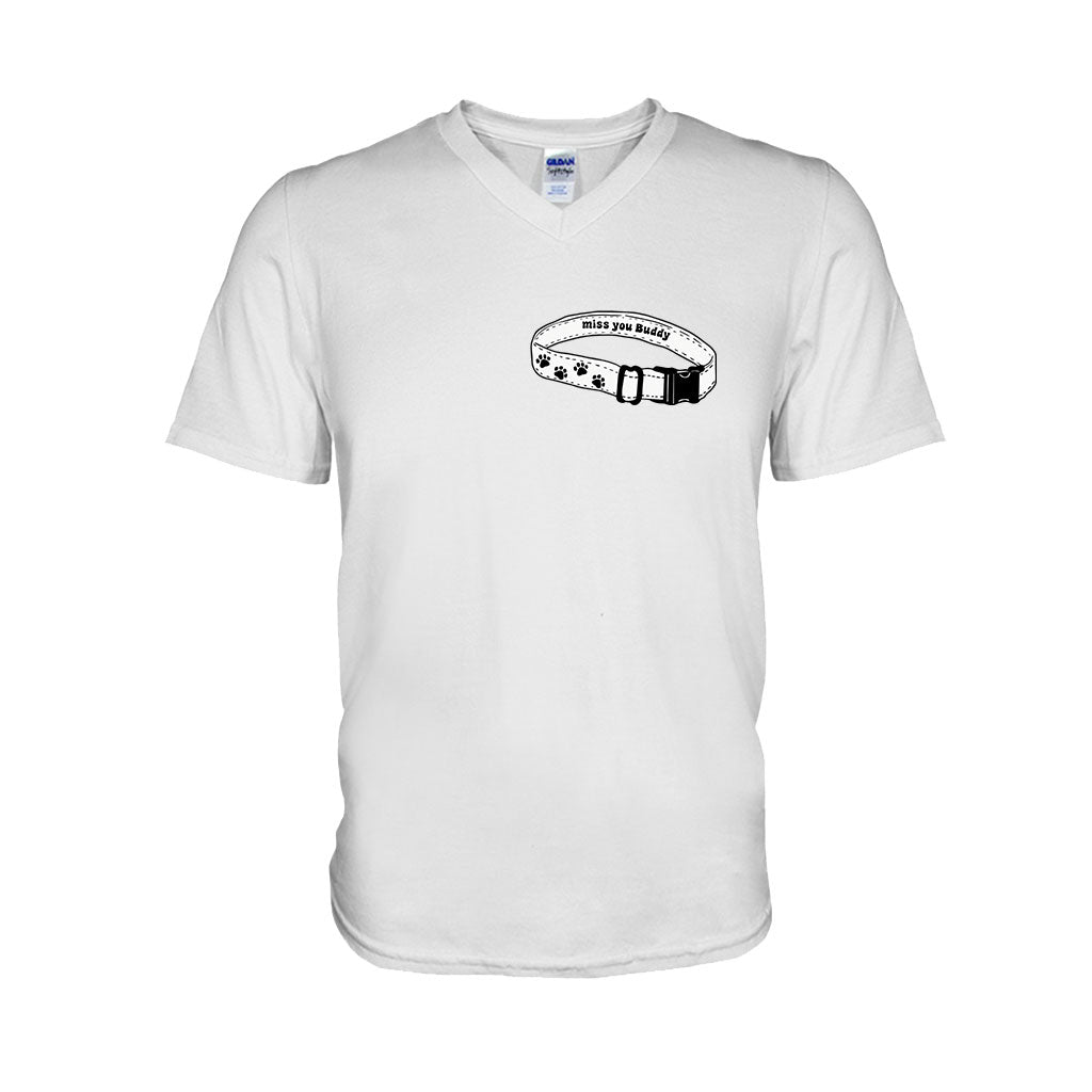 Miss You Collar - Personalized Dog T-shirt And Hoodie