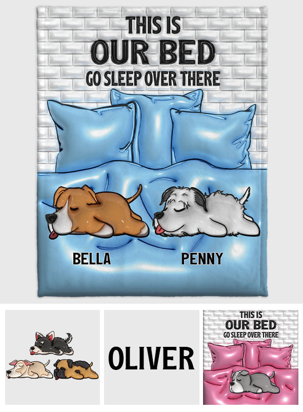 This Is My Bed - Personalized Dog Blanket