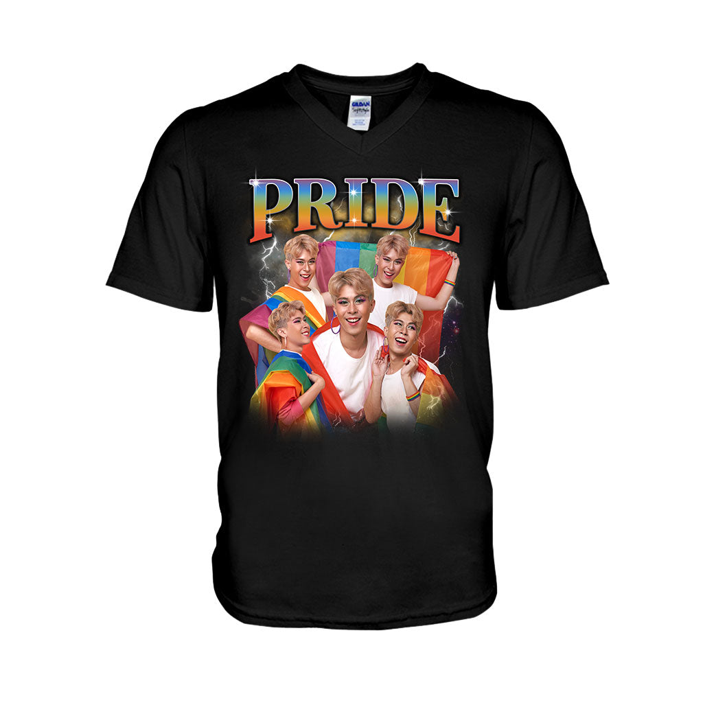Pride Bootleg Rap Style Photo Custom - Personalized LGBT Support T-shirt And Hoodie