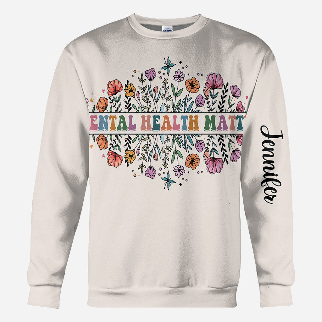 Mental Health Matters - Personalized Mental Health Awareness All Over Shirt