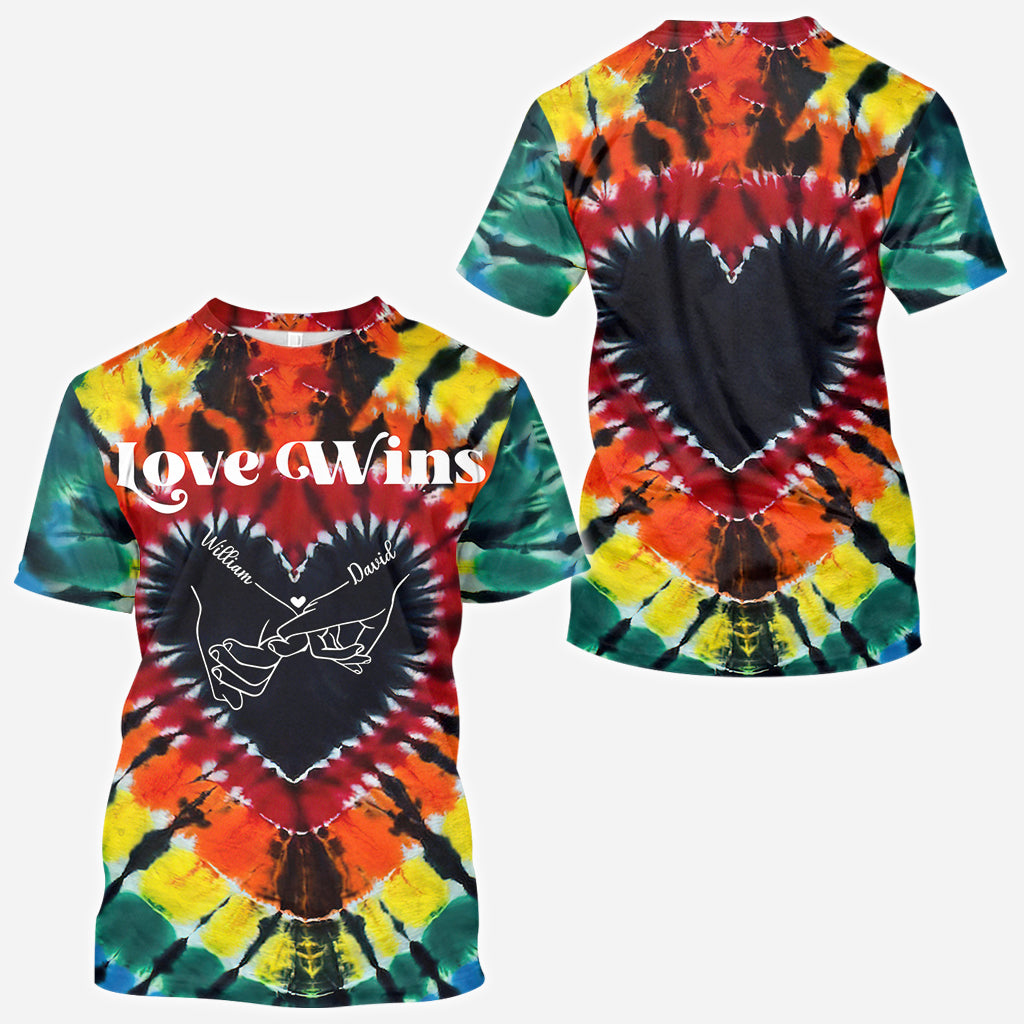 Love Wins - Personalized LGBT Support All Over Shirt