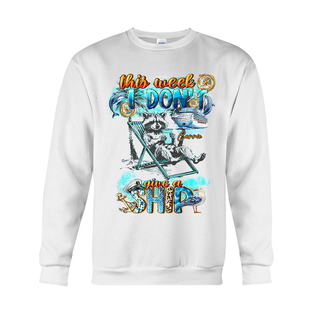 This Week I Don't Give A Ship Feral Girl Summer - Personalized Cruising T-shirt And Hoodie