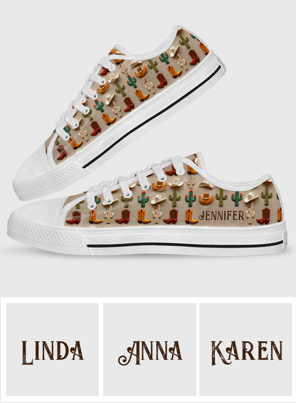 Love Horses - Personalized Horse Low Top Shoes