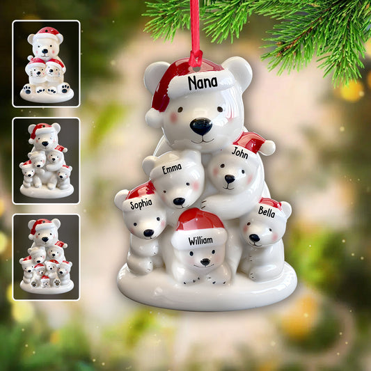 Nana Bear - Personalized Grandma Ornament