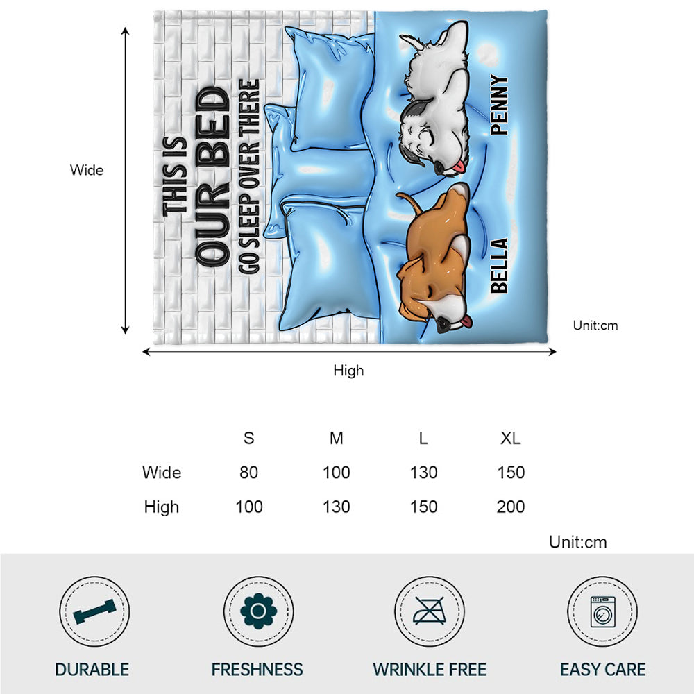This Is My Bed - Personalized Dog Blanket