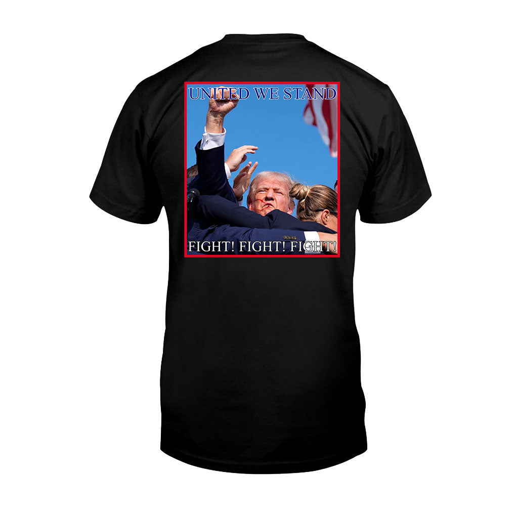 United We Stand Shirt, Never Surrender Shirt, Fight For America T-shirt, 2024 Rally Shirt, Fight Fight Fight Shirt