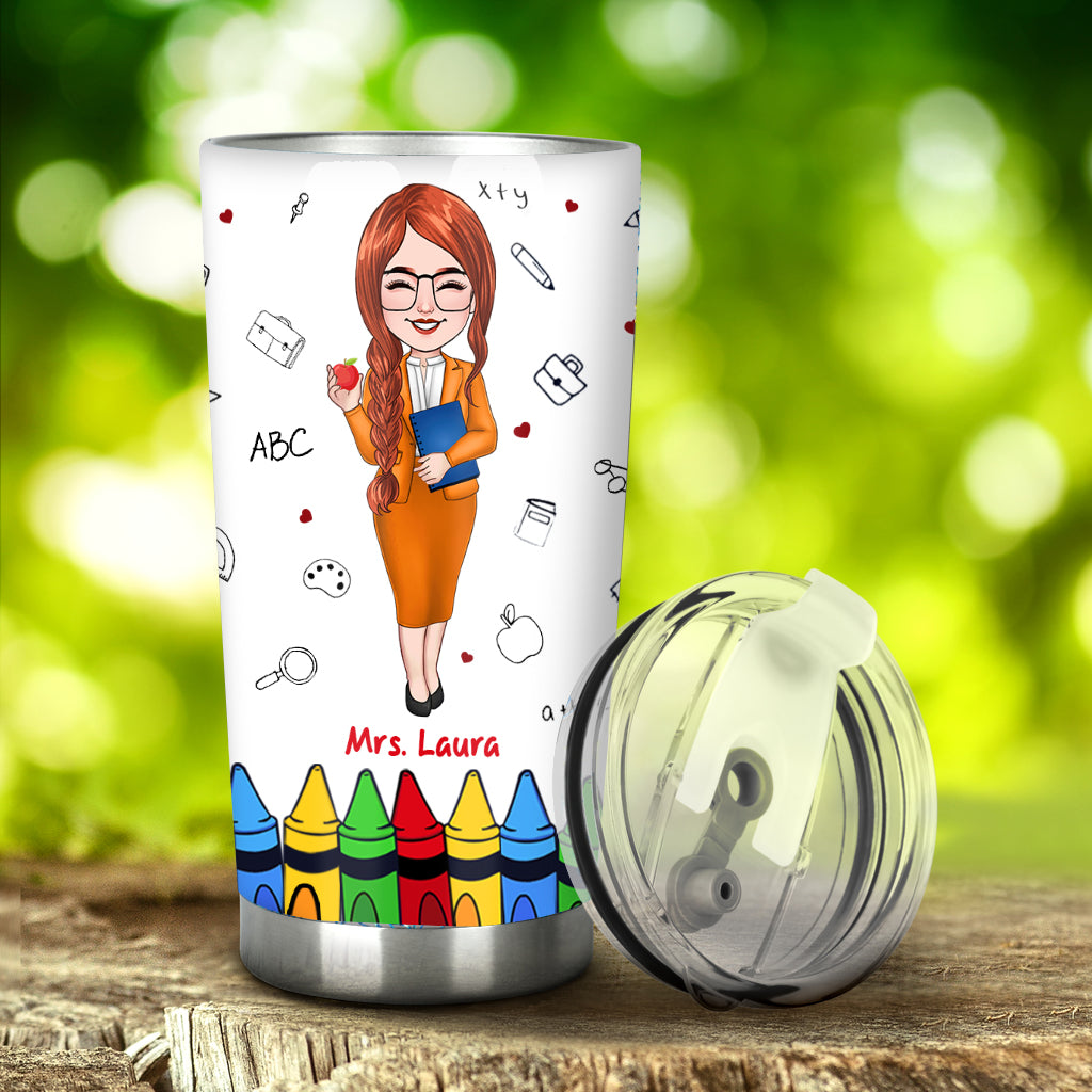 Teacher Nutrition Facts - Personalized Teacher Tumbler