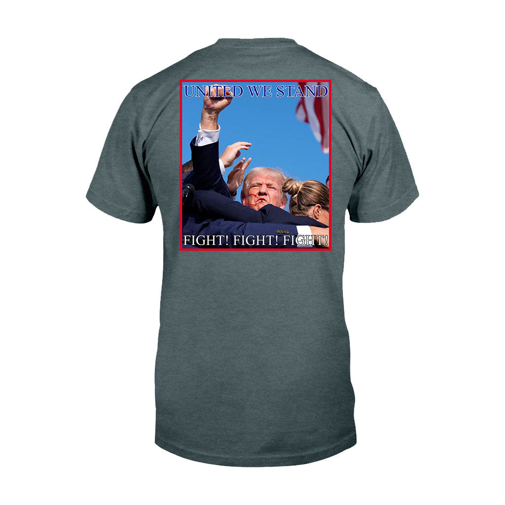 United We Stand Shirt, Never Surrender Shirt, Fight For America T-shirt, 2024 Rally Shirt, Fight Fight Fight Shirt