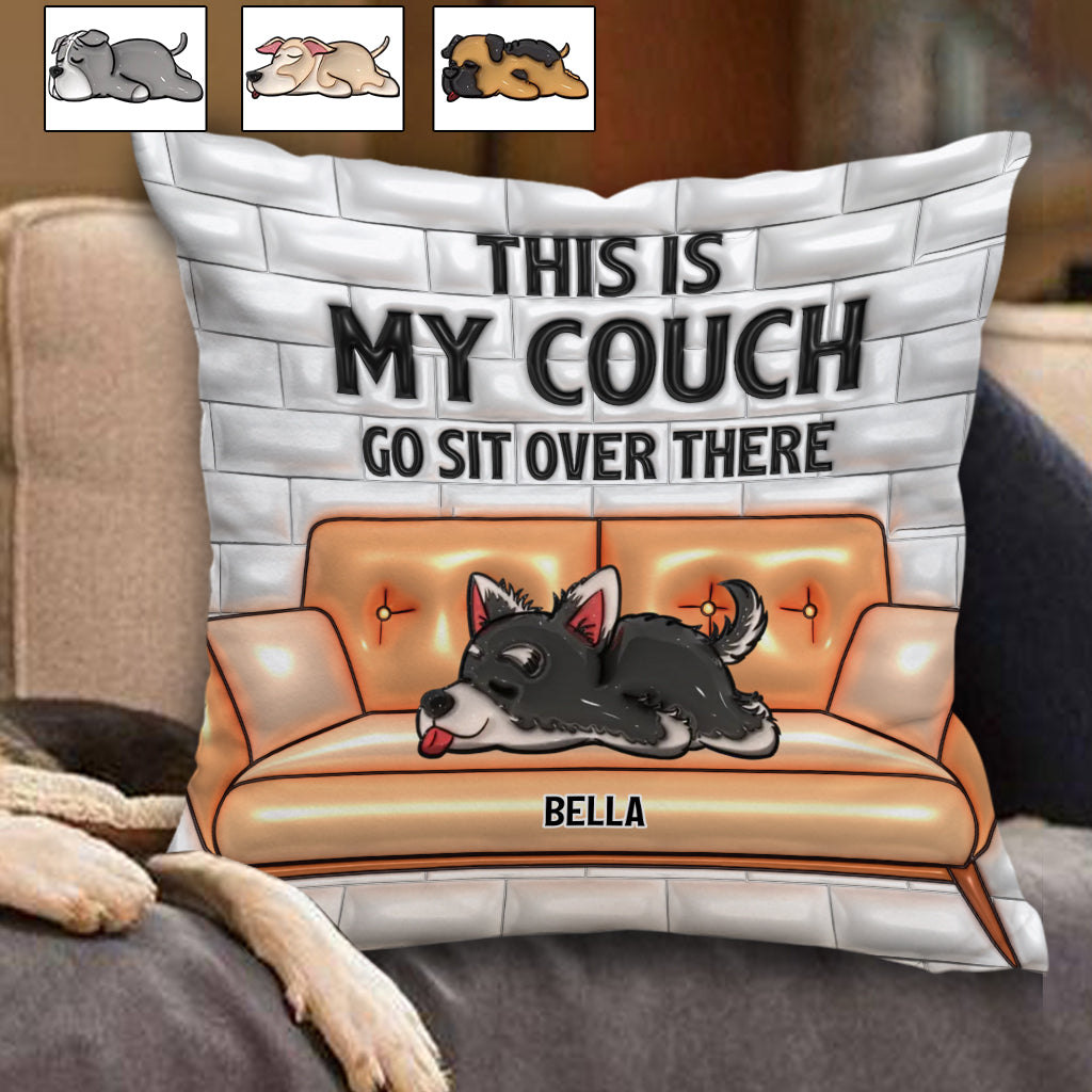 This Is My Couch - Personalized Dog Throw Pillow