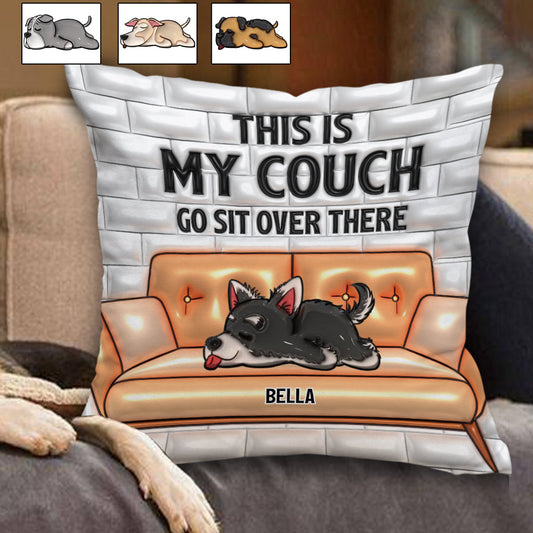 This Is My Couch - Personalized Dog Throw Pillow