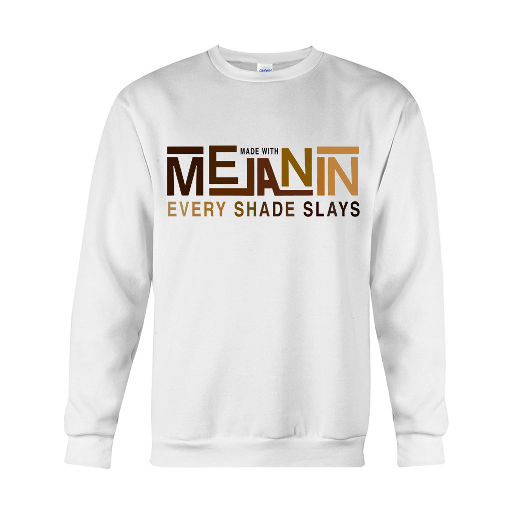 Made With Melanin - African American T-shirt And Hoodie