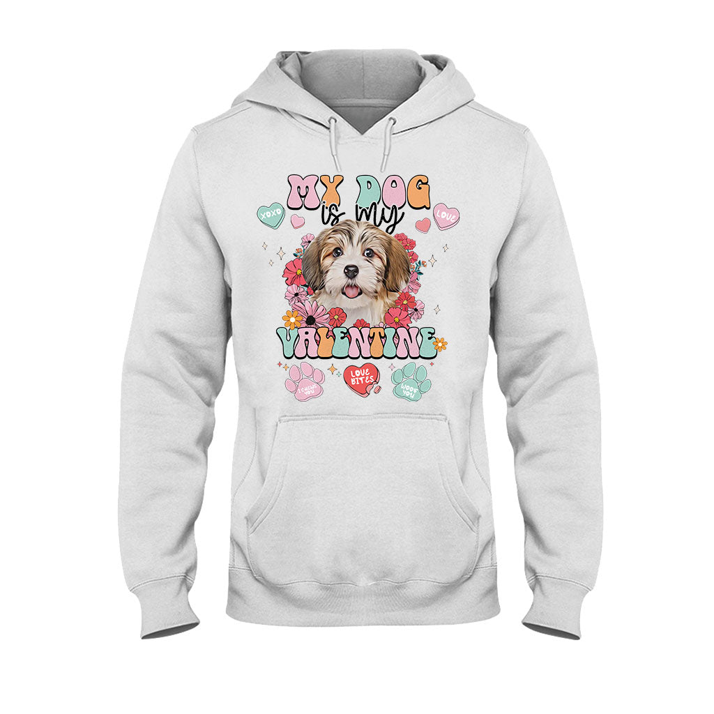 My Dog Is My Valentine - Personalized Dog T-shirt And Hoodie