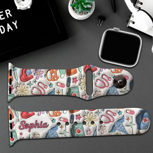 Nurse Life - Personalized Nurse Apple Watch Band