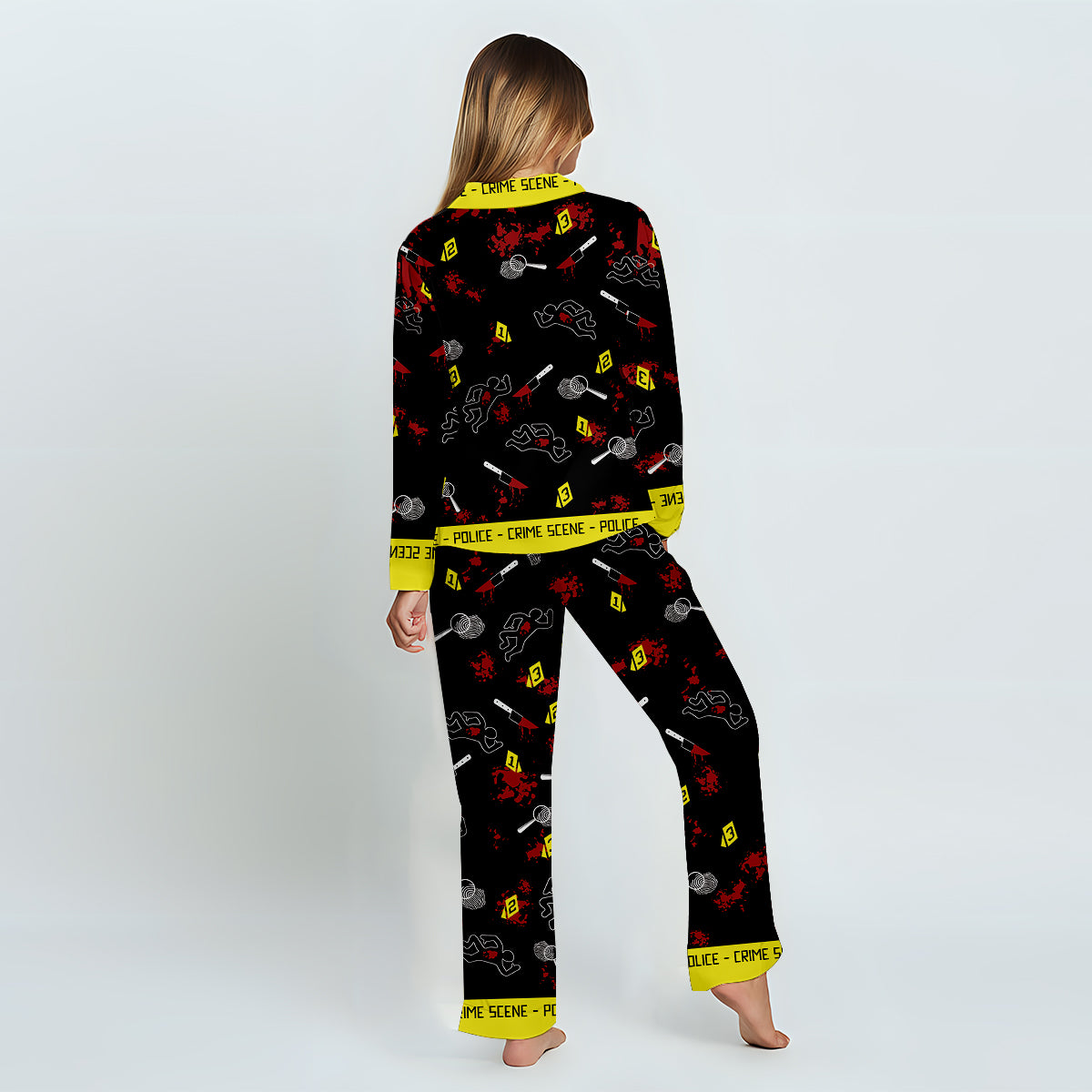 True Crime Junkie - Personalized Button Down Pajamas