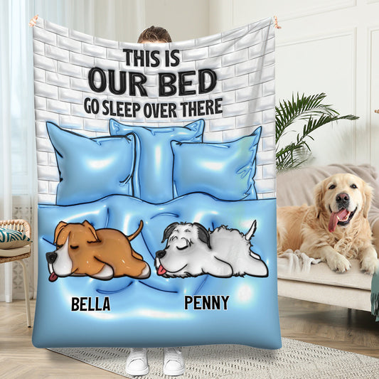This Is My Bed - Personalized Dog Blanket