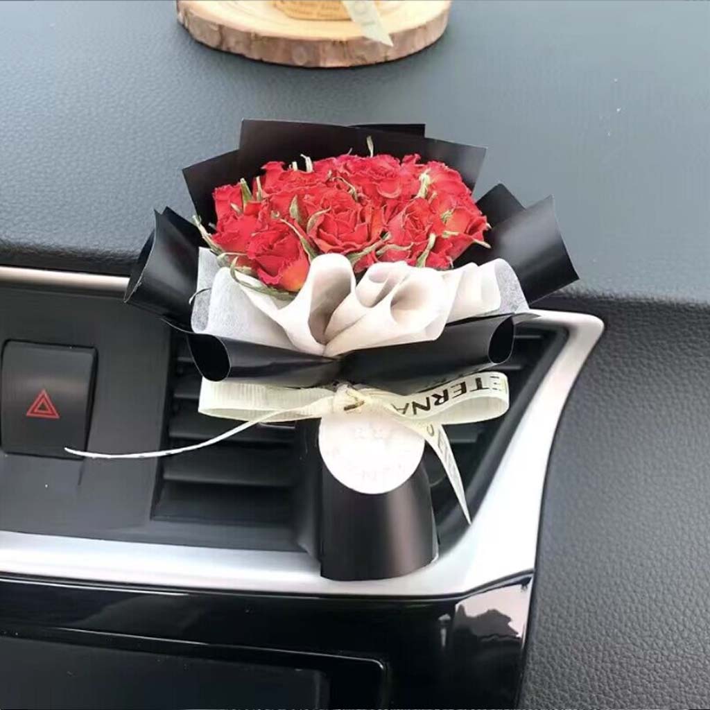 Mini Dried Flowers Bouquet - Personalized Dried Flower Car Air Freshener Vent Clip