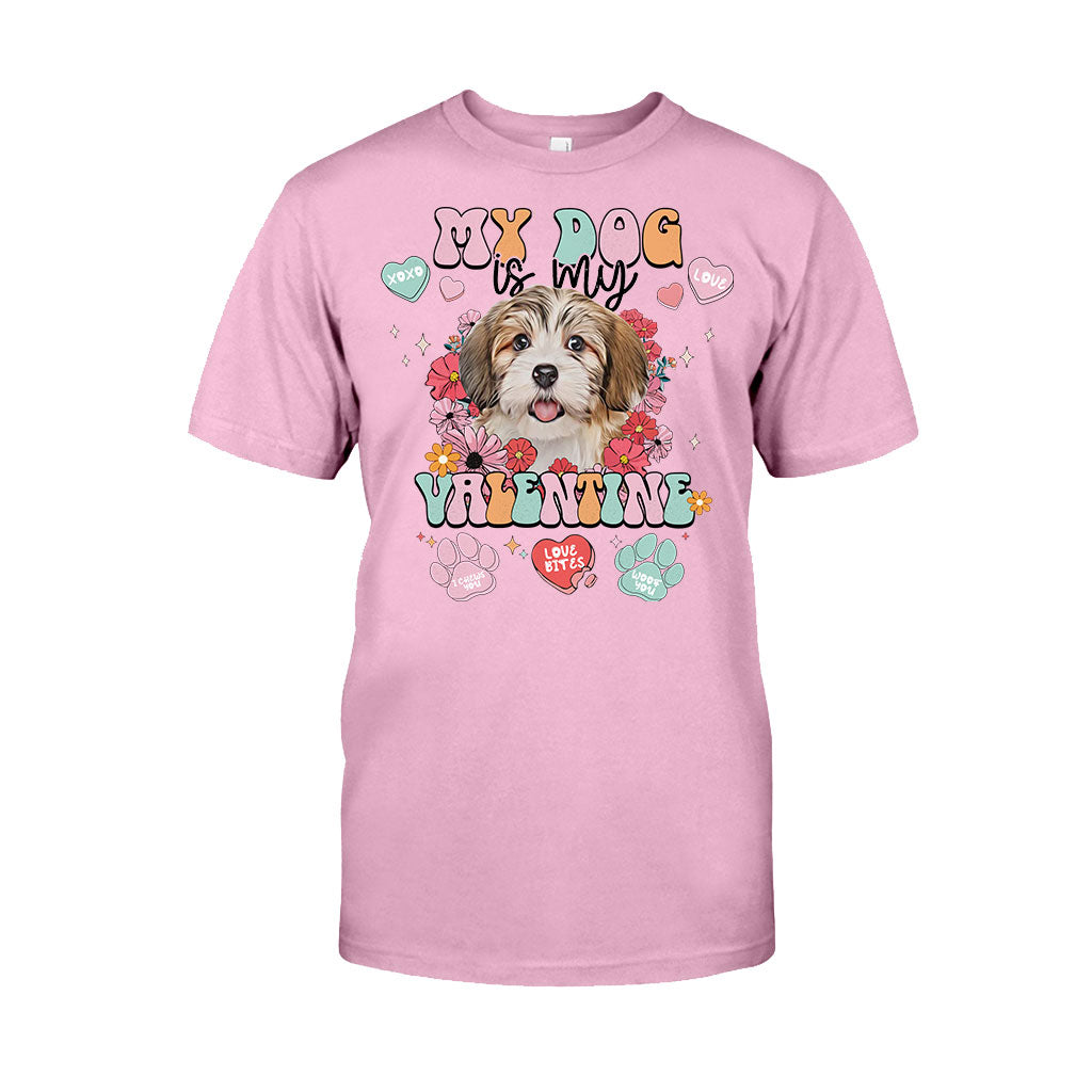 My Dog Is My Valentine - Personalized Dog T-shirt And Hoodie