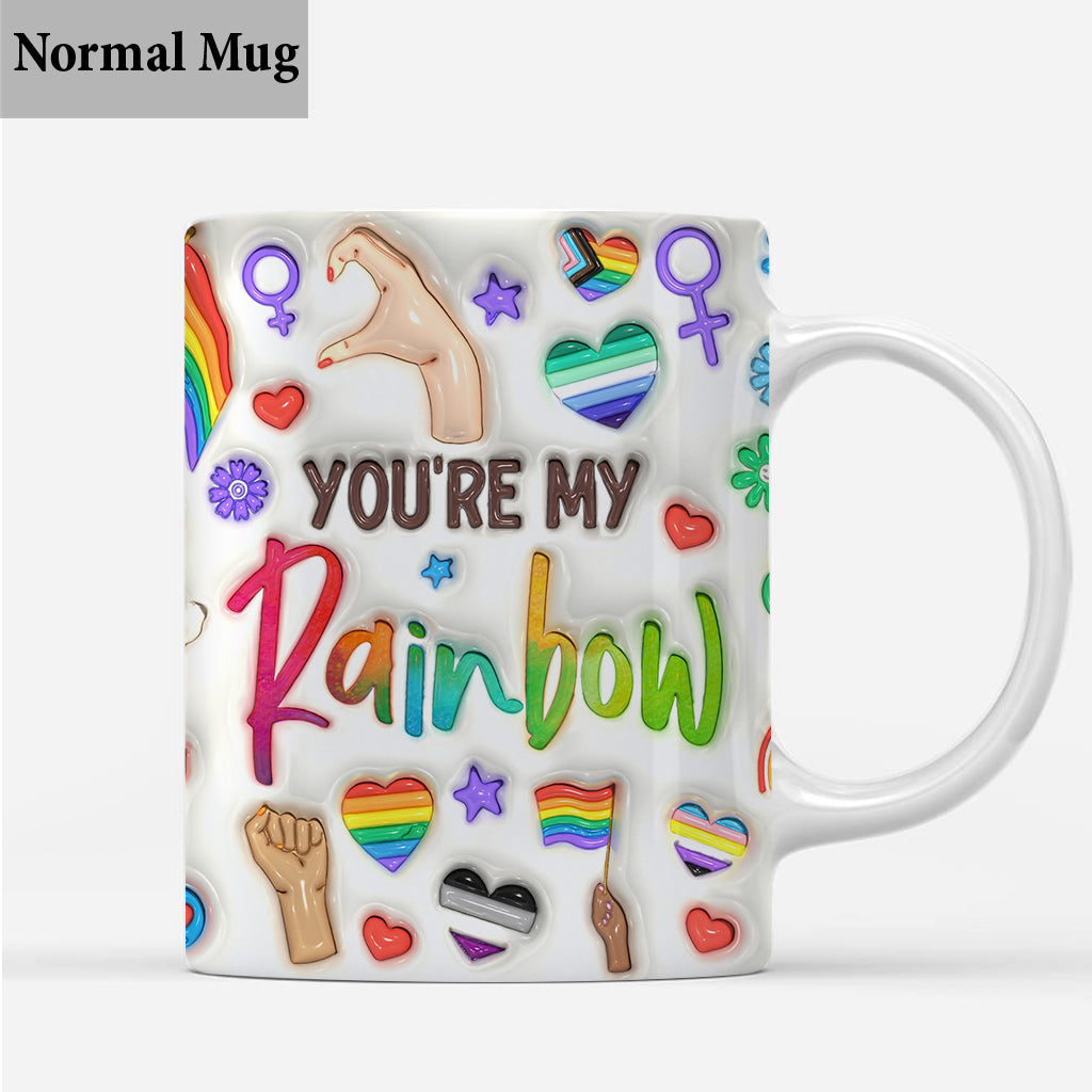 You Are My Rainbow - Personalized LGBT Support Mug