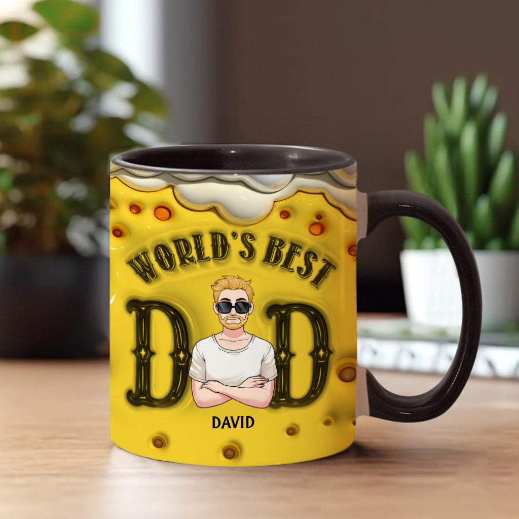 World's Best Dad - Personalized Father Accent Mug
