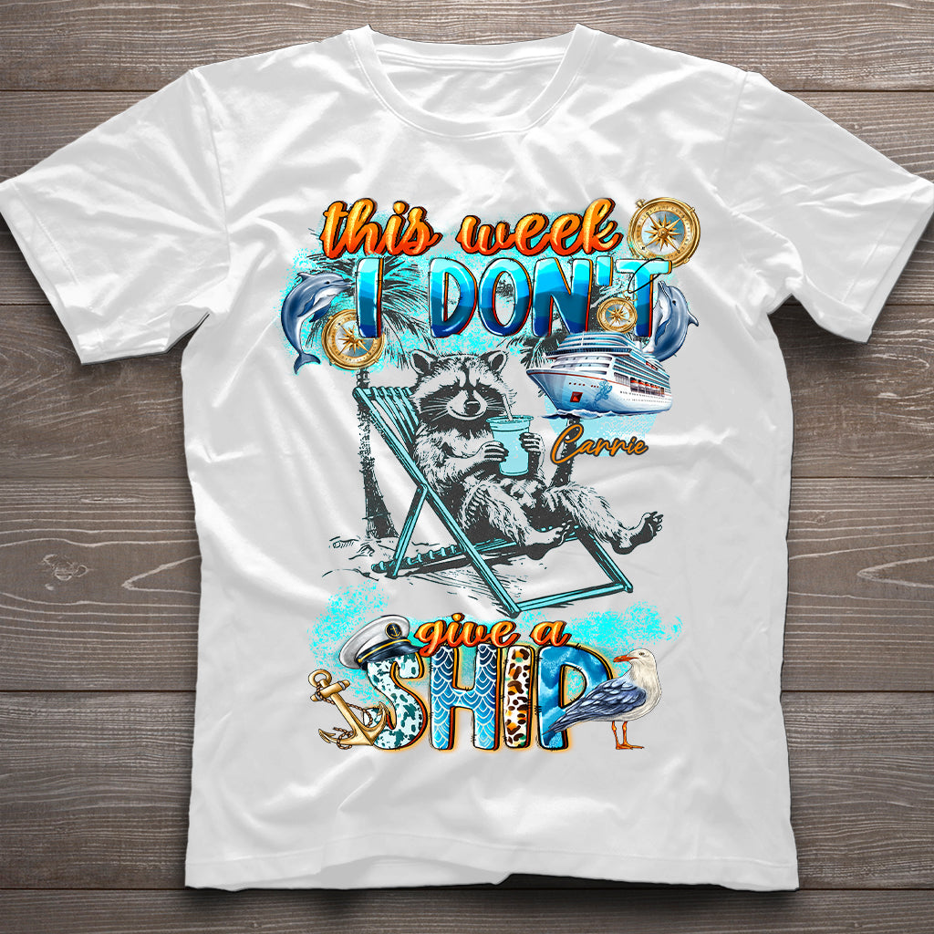 This Week I Don't Give A Ship Feral Girl Summer - Personalized Cruising T-shirt And Hoodie