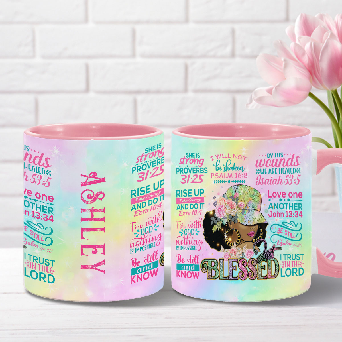 Proud Black Woman - Personalized African American Accent Mug