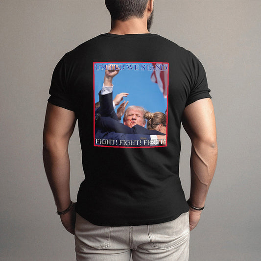 United We Stand Shirt, Never Surrender Shirt, Fight For America T-shirt, 2024 Rally Shirt, Fight Fight Fight Shirt