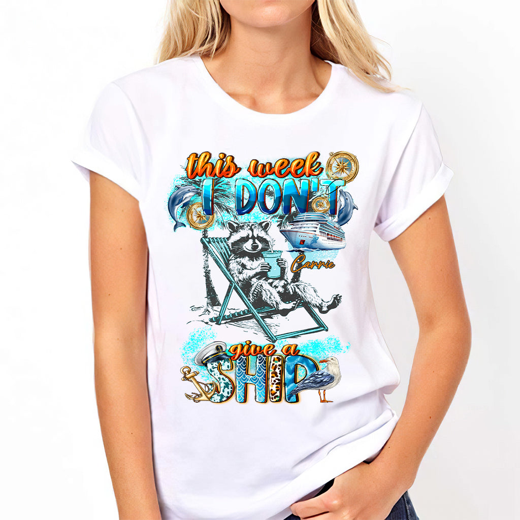 This Week I Don't Give A Ship Feral Girl Summer - Personalized Cruising T-shirt And Hoodie