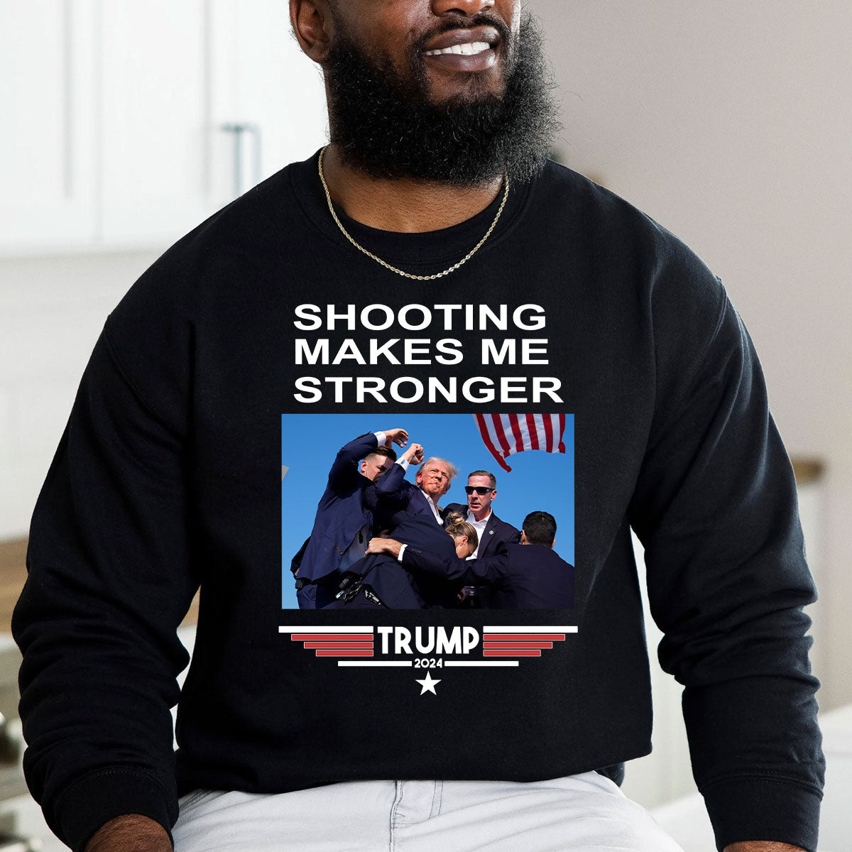 Sh00ting Make Me Stronger 2024 President Election Shirt