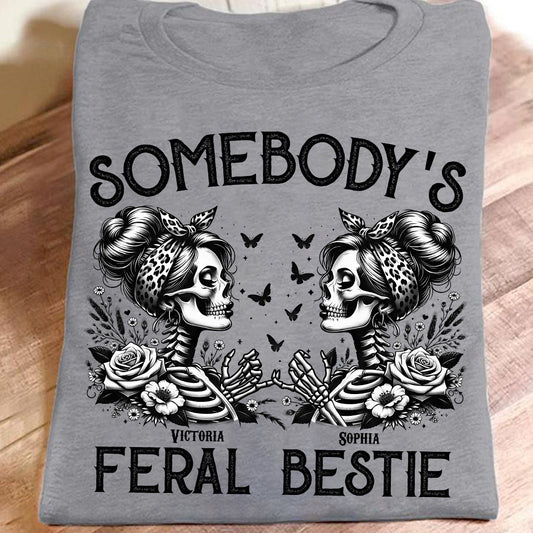 Spooky Besties Forever - Personalized Bestie T-shirt And Hoodie