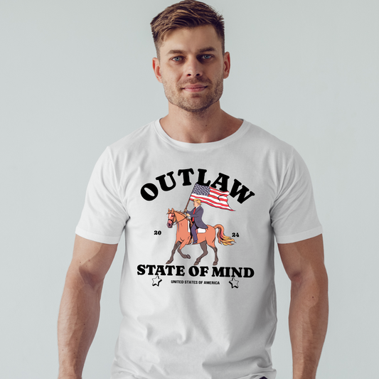Outlaw State of Mind Western Donald Daddy Shirt, Trump 2024 Shirt, Maga 2024 Shirt, Trump Support Gifts
