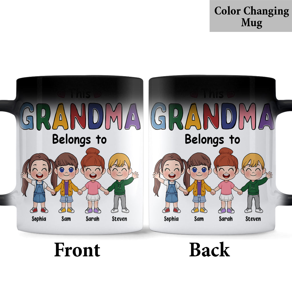 This Grandma Belongs To - Personalized Grandma Mug