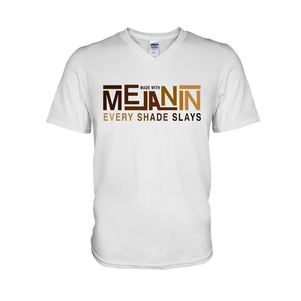 Made With Melanin - African American T-shirt And Hoodie