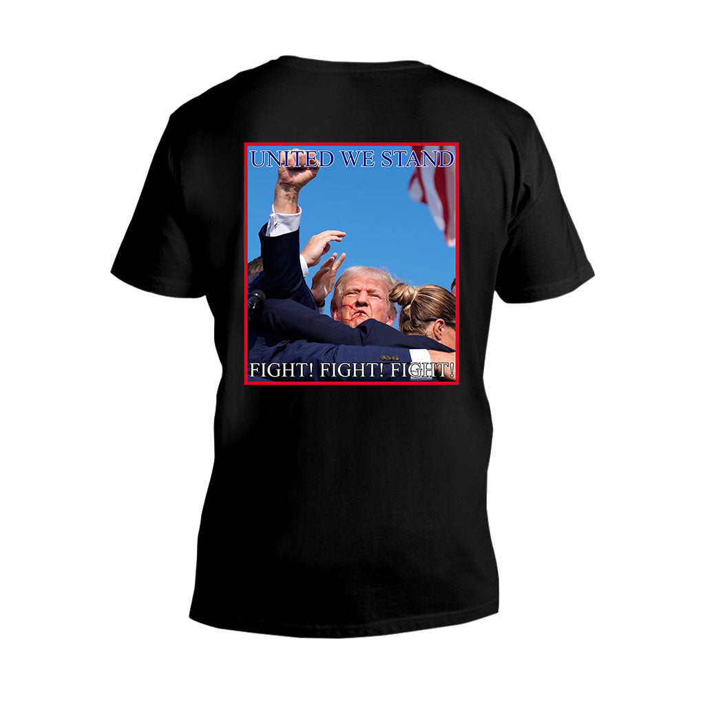 United We Stand Shirt, Never Surrender Shirt, Fight For America T-shirt, 2024 Rally Shirt, Fight Fight Fight Shirt