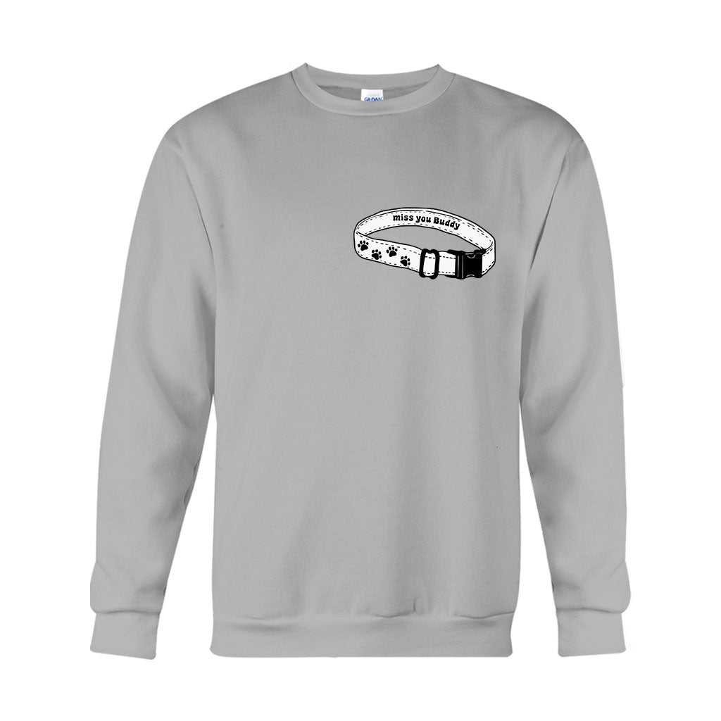 Miss You Collar - Personalized Dog T-shirt And Hoodie
