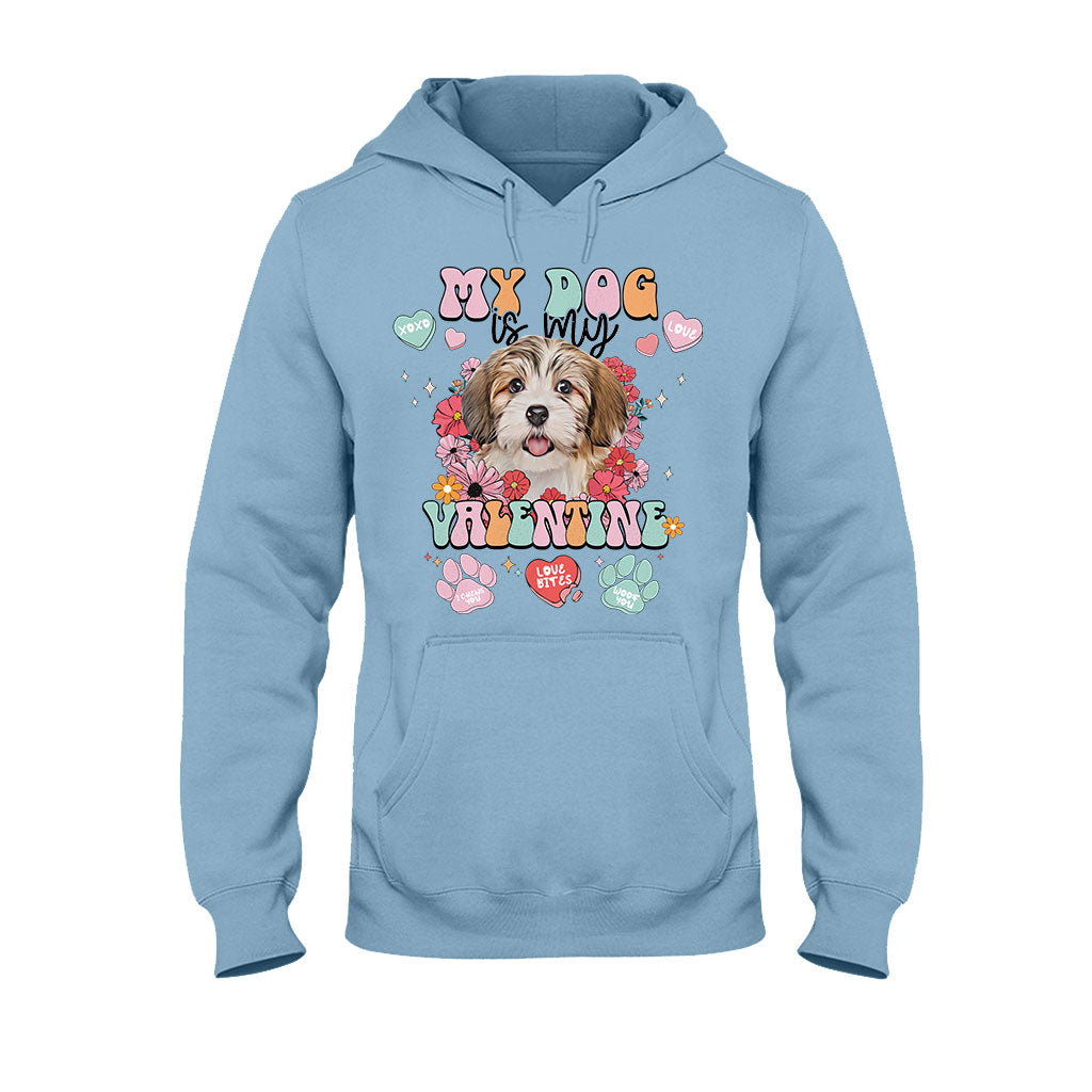 My Dog Is My Valentine - Personalized Dog T-shirt And Hoodie